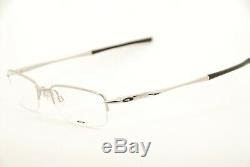 Authentic Oakley Glasses OX 3102-0452 Clubface Chrome 52mm Half Rim RX with Case