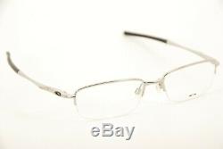 Authentic Oakley Glasses OX 3102-0452 Clubface Chrome 52mm Half Rim RX with Case