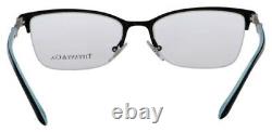 Authentic TIFFANY&CO Half Rim TF 1111-B 6097 Black Eyeglasses Demo Lenses
