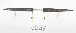 B. Angeletti Artful Vintage 90s Beam Glasses Industrial Architect Round Rare