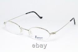 BIANCO B-070 C02 Vintage Eyeglasses Frame Half Rim Silver Made Japan TITANIUM