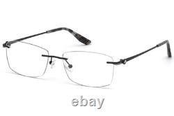 BMW BW5011 002 Matte Black Rimless Metal Optical Eyeglasses Frame 56-17-150