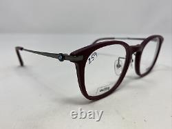 BMW BW5021 070 52-22-145 Burgundy/Silver Full Rim Eyeglasses Frame 0782