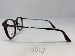 BMW BW5021 070 52-22-145 Burgundy/Silver Full Rim Eyeglasses Frame 0782