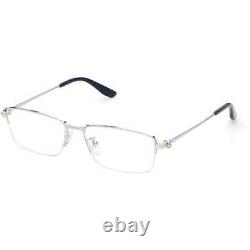 BMW BW5038-H 016 Silver Semi Rim Optical Eyeglasses Frame 56-16-150 Global Fit
