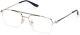 Bmw Bw5039 016 Silver Half Rim Aviator Metal Optical Eyeglasses Frame 54-18-150