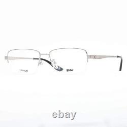 BMW BW5045-H 016 Silver Titanium Semi Rim Optical Eyeglasses Frame 57-17-145