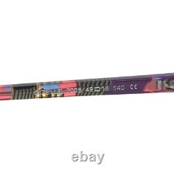 BOZ Eyeglasses Frames GIZELLE 7005 Purple Silver Cat Eye Full Rim 49-18-140