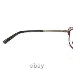 BOZ Eyeglasses Frames GLORY 3010 Red Silver Cat Eye Full Rim 51-16-140