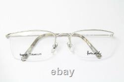 BRENDEL 8645-1 Vintage Eyeglasses Super TITANIUM Lightweight Half Rim Silver