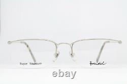 BRENDEL 8645-1 Vintage Eyeglasses Super TITANIUM Lightweight Half Rim Silver