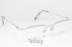 BRENDEL 8645-1 Vintage Eyeglasses Super TITANIUM Lightweight Half Rim Silver