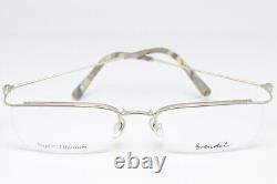 BRENDEL 8645-1 Vintage Eyeglasses Super TITANIUM Lightweight Half Rim Silver