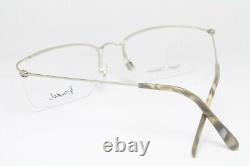 BRENDEL 8645-1 Vintage Eyeglasses Super TITANIUM Lightweight Half Rim Silver