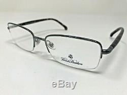 BROOKS BROTHERS BB499 Eyeglasses Frame 55-18-145 1507 Half Rim Silver Polish KQ9