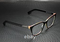 BURBERRY BE2284 3764 Top Black Vintage Check Demo Lens 53 mm Women's Eyeglasses