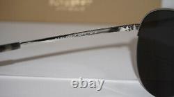 BURBERRY New Sunglasses Aviator Half Rim Silver Grey BE3113 130487 59 15 140