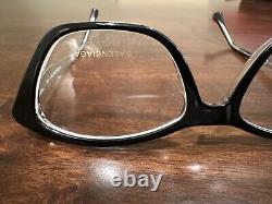 Balenciaga BA5040 003 Black/Crystal Cat Eye 53-17-140mm Full Rim Eyeglasses