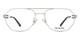 Balenciaga Bb0117o Eyeglasses Unisex Silver Aviator 57mm New 100% Authentic