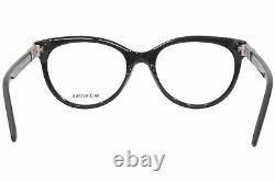 Balenciaga BB0185O 001 Eyeglasses Women's Black/Silver Full Rim Oval Shape 53mm