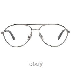 Bally BY 5013-H Men Silver Optical Frame Metal Aviator Full Rim Casual Eyewear