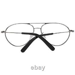 Bally BY 5013-H Men Silver Optical Frame Metal Aviator Full Rim Casual Eyewear