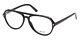Bally By5031 001 Shiny Black Plastic Aviator Optical Eyeglasses Frame 57-15-145