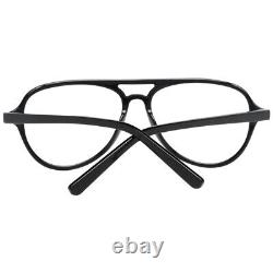 Bally BY5031 001 Shiny Black Plastic Aviator Optical Eyeglasses Frame 57-15-145