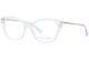 Betsey Johnson Hunny Clr Eyeglasses Frame Women's Clear/silver Full Rim 54mm