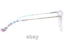 Betsey Johnson Hunny CLR Eyeglasses Frame Women's Clear/Silver Full Rim 54mm