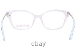Betsey Johnson Hunny CLR Eyeglasses Frame Women's Clear/Silver Full Rim 54mm