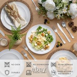 Blue Plastic Plates with Sier Rim & Disposable Sierware with Blue