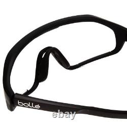 Bolle Shifter Oversized Designer Sunglasses in Matte Black/Platinum Silver 136mm