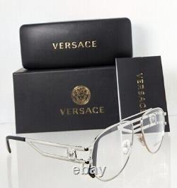 Brand New Authentic Versace Eyeglasses MOD. 1269 1000 57mm Silver 1269 Frame