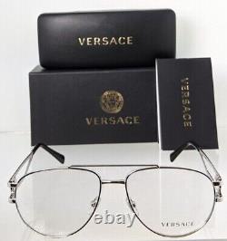 Brand New Authentic Versace Eyeglasses MOD. 1269 1000 57mm Silver 1269 Frame