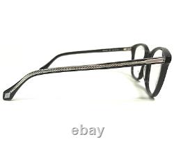 Brioni Eyeglasses Frames BR0033O 001 Black Silver Square Full Rim 52-20-145