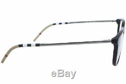 Burberry B2283 3001 Eyeglasses Men's Black/Silver Full Rim Optical Frame 54mm