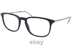 Burberry B2283 3001 Eyeglasses Men's Black/Silver Full Rim Optical Frame 57mm