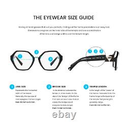 Burberry BE1356 Eyeglasses Men Silver Geometric 55mm New 100% Authentic