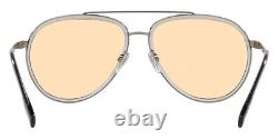 Burberry BE3125 Sunglasses Men Silver Aviator 59mm New 100% Authentic
