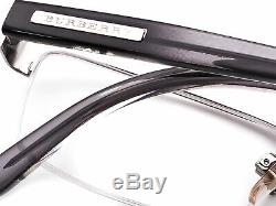 Burberry Eyeglasses B 1156 1003 Silver/Gray Half Rim Frame Italy 5217 140