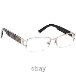 Burberry Eyeglasses B 1186 1005 Silver/Plaid Half Rim Frame Italy 5117 135