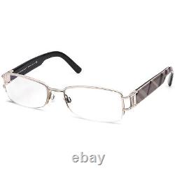 Burberry Eyeglasses B 1186 1005 Silver/Plaid Half Rim Frame Italy 5117 135