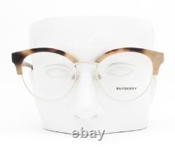 Burberry Eyeglasses BE2316 3501 Glasses Brown Opal Beige Horn Silver 51mm withcase