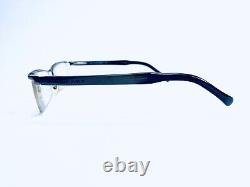 Burberry Eyeglasses Half Rim Rectangular Tortoise Silver Metal B1003 52 18 140