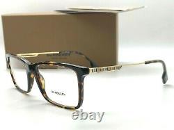 Burberry New Eyeglasses B 2339 3002 DARK HAVANA FRAME 55-17-145MM NIB ITALY