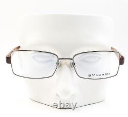 Bvlgari 1001 103 Eyeglasses Glasses Gunmetal / Dark Silver & Burgundy 54mm