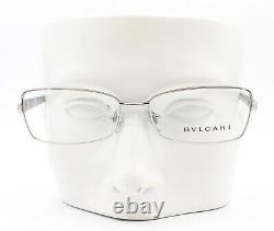 Bvlgari 2102 102 Eyeglasses Optical Frames Glasses Silver / Black 53-16-135