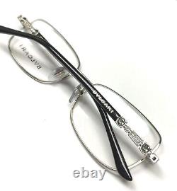 Bvlgari 2142B 102 Eyeglasses Glasses Silver & Black with Crystals 54-16-135