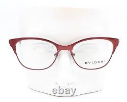 Bvlgari 2167B 2001 Eyeglasses Glasses Red Burgundy with Swarovski Crystals 53mm